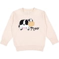 thumbnail image 2 of Inktastic Moo Says the Cow Toddler Sweatshirt, 2 of 4
