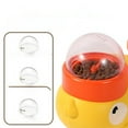 thumbnail image 6 of 2 in 1 Dog Interactive Slow Feeder & Puzzle Toy, Treat Dispenser for Small Medium Dogs Cats to Train IQ, Anti-Gulping Bowl Fun Snack Turntable for Healthy Eating, Press to Get Snacks, 6 of 9