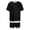 Black, variant on Boys Clothes 2-Piece Casual Street Style Black Kids Short Sleeve Shirts and Shorts Sets Boys Summer Outfits 6-7 Years