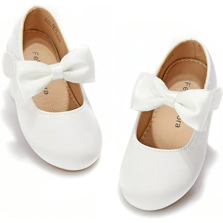

Toddler Flower Girl Dress Shoes - Girl Ballet Flats Party School Shoes Wedding
