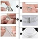 thumbnail image 4 of 8 Piezas 4 Tamaños Hebilla Deslizante Cerradura Collar Conector Trenzado Tubo Deslizante Hebilla Correa Estuche De Almacenamiento Para Pulsera En Capas Collar Joyería Artesanal Ormromra  WMZL-1044-2, 4 of 4