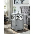 thumbnail image 2 of Convenience Concepts Table d'Appoint Oxford avec Armoire, Fini Bois Gris, 2 of 4