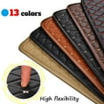 thumbnail image 3 of Tuqiang Universal Fit PU Leather Car Floor Mats Left Drive Floor Liner Automobile Rugs Cover Front And Rear Row Fit Suspension Pedal Model 5pcs Black and Red, 3 of 8
