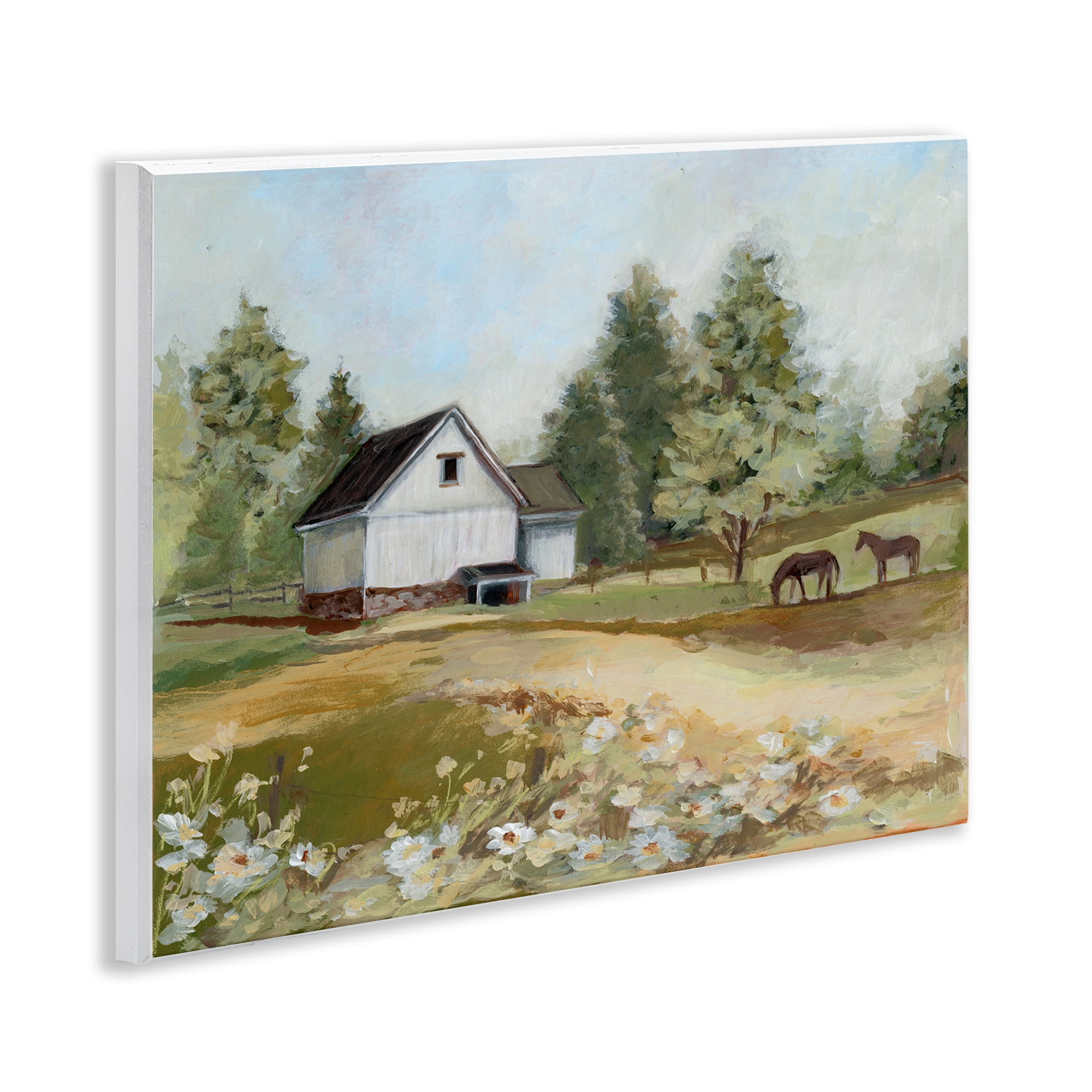 Stupell Industries Barn Field Landscape Wall Plaque Art, design by Susan Winget