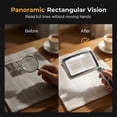 thumbnail image 3 of CaiYueKe Magnifying Glass with Light for Book Reading - Rechargeable Rectangle Large Portable LED Full-Page, Dimmable Magnifier with Folding Handheld Design for Seniors & Low Vision, 3 of 8
