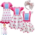 thumbnail image 2 of Disfraz de Toy Story 4 Bo Peep para niñas, vestidos con diadema, Forky, Sheriff, Buzz Lightyear, ropa de casa, 2 of 4