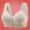 Grey, variant on VISALY Nursing Bralette Front Closure Bras Womens Daisy Bra Front Closure Sports Bras Beauty Back Full Coverage Comfor Easy Close Bra Front Buckle Corset Wireless Comfortable Bras For Women Beige L