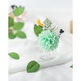 thumbnail image 3 of Artificial Wedding Dahlia Flowers 25pcs Fake Foam Roses with Stem for Wedding Bouquets Centerpieces Arrangements Decoration(Mint Green), 3 of 5