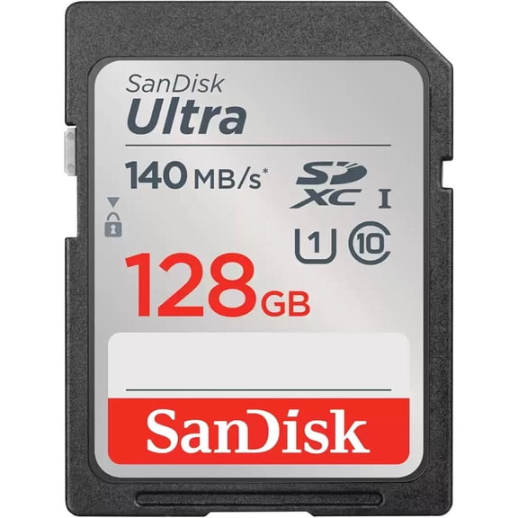 Sandisk 128GB Ultra UHS-I SDXC Memory Card 10/UHS-I, 140MB/S