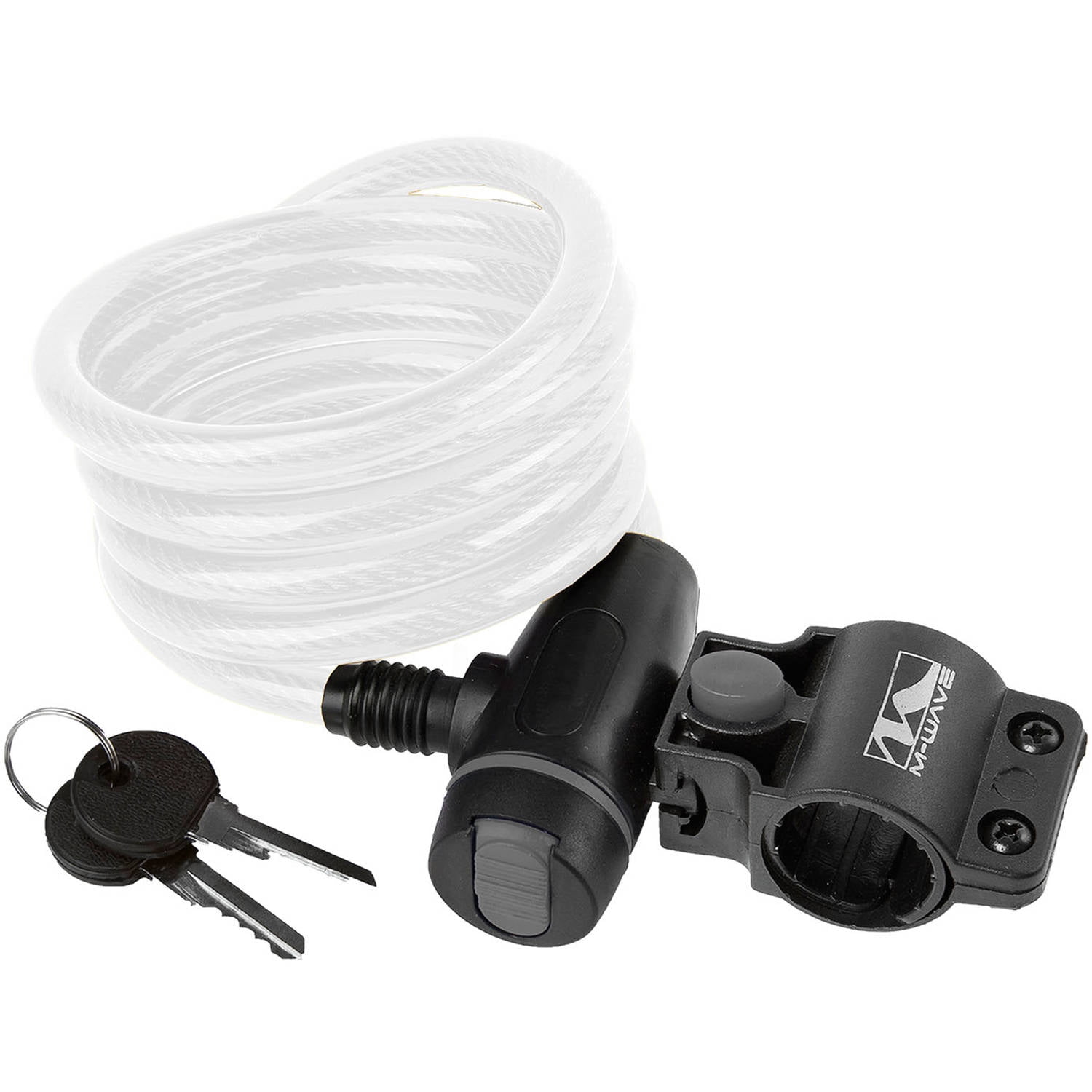 Ventura S 10.18 Spiral Cable Lock, White