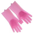 thumbnail image 2 of Guantes de Silicona para Lavavajillas Perfecl Rosado Lavaplatos, 2 of 8