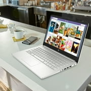 HP 14 FHD, AMD Ryzen 3-3250, 4GB RAM, 128GB SSD, Silver, Windows 11 (S mode), 14-fq0110wm