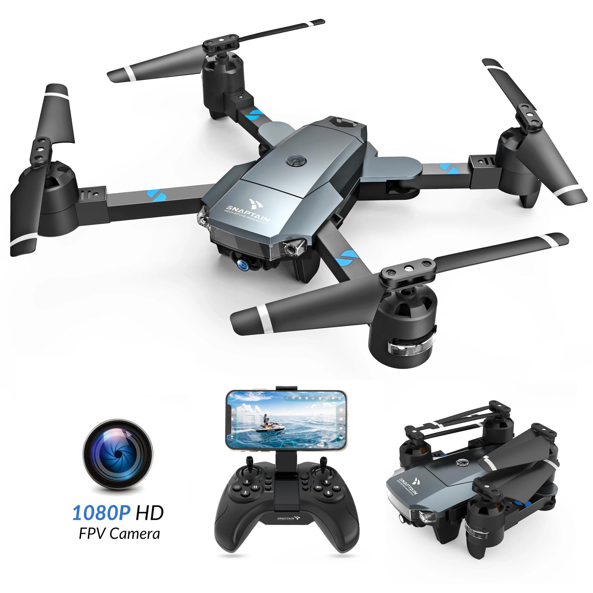 pludselig Hjælp udtryk SNAPTAIN A15H Foldable Drone with 1080P HD Camera FPV WiFi RC Quadcopter  for Beginners, Optical Flow Positioning, Voice Control, Gesture Control,  Trajectory Flight, Circle Fly, Gray - Walmart.com