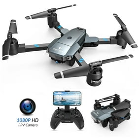 SNAPTAIN A15H Foldable Drone with 1080P HD Camera FPV WiFi RC Quadcopter for Beginners, Optical Flow Positioning, Voice Control, Gesture Control, Trajectory Flight, Circle Fly, Gray