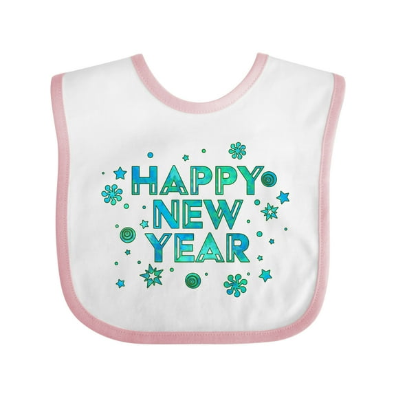 Inktastic Happy New Year Boys or Girls Baby Bib