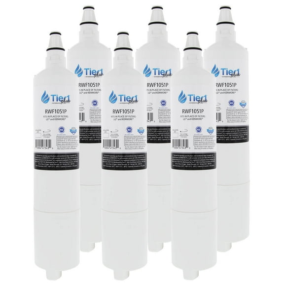 Tier1 Plus NSF 53&42 Certified Replacement 5231JA2006A / LT600P LG Comparable Refrigerator Water Filter Replacement, 6-Pack - Reduces 99% LEAD