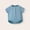 Blue, variant on Rvasteizo Girls Romper Solid Short Sleeve Double Gauze Cotton for Infant 3 Months-2 Years Summer Daily Outfit