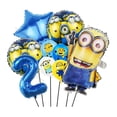 thumbnail image 5 of 1 juego de globos de aluminio de Minions, hombre amarillo, 18 pulgadas, redondos, inflados con helio, globos de látex, suministros para fiestas, decoraciones para baby shower, 5 of 5