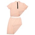 thumbnail image 1 of Greenadscape 1Jgo Conjunto Beige De Crop Top Y Falda Para Mujer Ideal Para Fiestas Y Eventos, 1 of 6