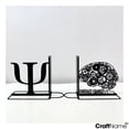 thumbnail image 2 of Craftnamesign Custom Psychology Metal Book Ends for Shelves, Table Bookshelf Decor, 2 of 3