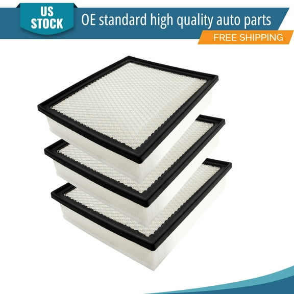 YXPCARS 3PCS Front Engine Air Filter for Toyota Sequoia 2014-2022 Tacoma 2016-2023 Tundra 2013-2021, New Air Filter Replacement (CA11895)