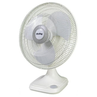 HUNTER 90400 12 Retro Personal Table Fan with Brushed Nickel