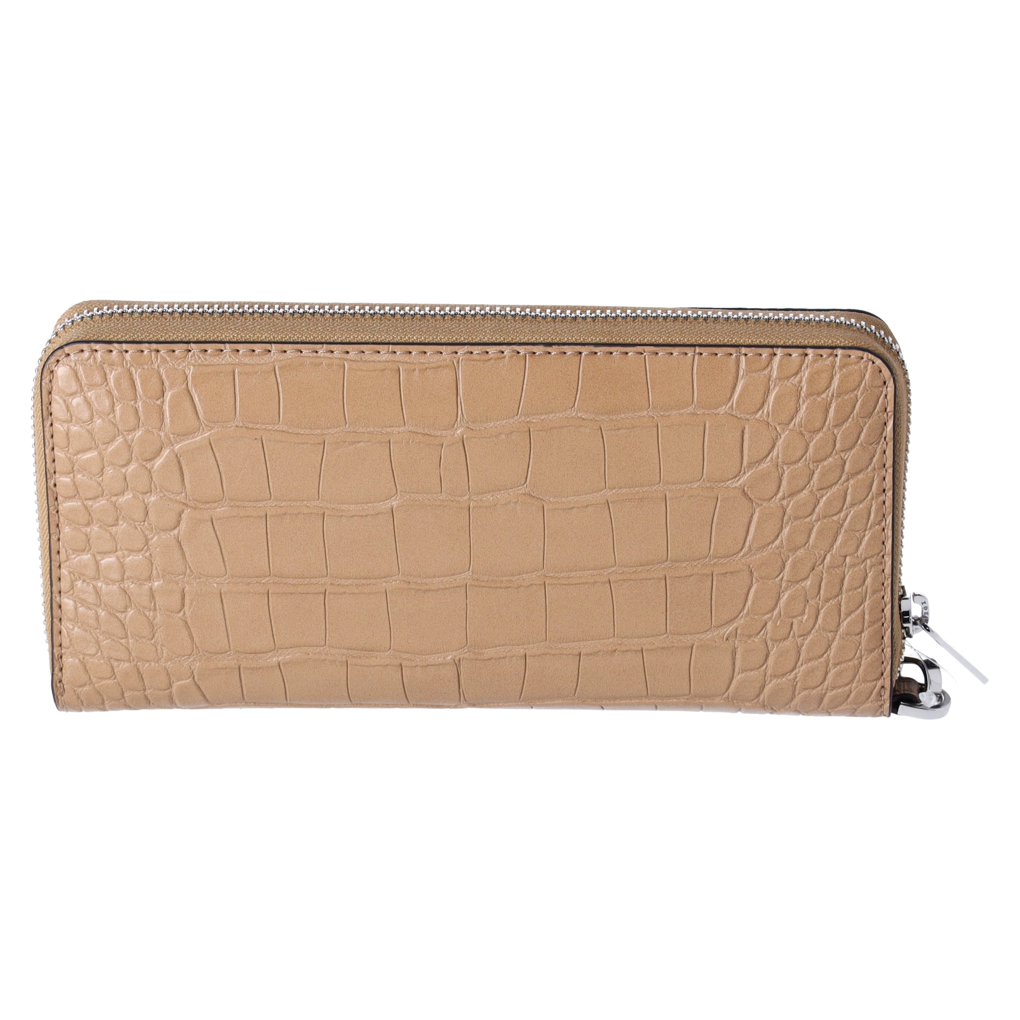 Michael Kors Jet Set Travel Camel Embossed Leather Wristlet Unisex
