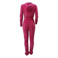 thumbnail image 4 of Honganda Slim Pleated Zipper Hooded Top and Pants Two-piece Suit, 4 of 6