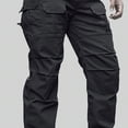 thumbnail image 3 of Relaxed Work Cargo Pants Mens Pant Black,Size M-XXL, 3 of 8