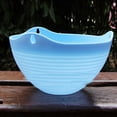 thumbnail image 5 of Sky Blue Plastic Hanging Flower Pot Chain Plant Planter Basket Home Garden Decor, 5 of 5
