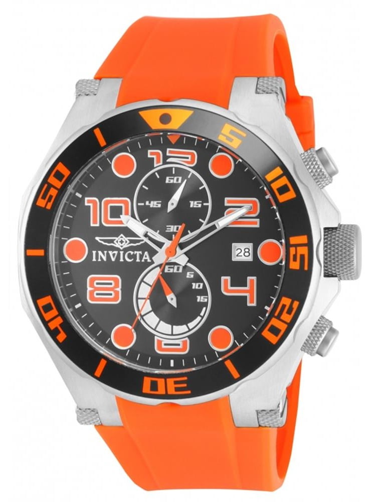 Invicta Invicta Men's Pro Diver Orange Polyurethane Band Steel Case