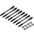thumbnail image 1 of Aluminum Dart Shafts Medium 2BA Thread Dart Stems Replacement Accessories with Rubber Rings for Steel Tip Black, 1 of 5