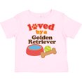 thumbnail image 3 of Inktastic Golden Retriever Loved by a Boys or Girls Toddler T-Shirt, 3 of 5
