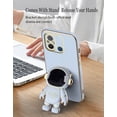 thumbnail image 5 of Compatible with Xiaomi Redmi 12C Case for Women Men, Ultra Soft Xiaomi Redmi 12C Phone Case with Stand Silicone TPU Plating Cute Astronaut Pattern Cases Cover (Blue), 5 of 14