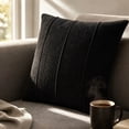 thumbnail image 2 of Decorative Square Throw Pillow Covers 18x18 Inch, Super Soft Chenille Pillows Farmhouse Fall Pillowcase for Living Room Bedroom Sofa Couch Cushion Cover Black 45x45cm, 2 of 8