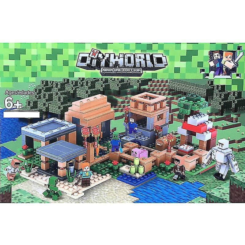 Hefei Village Blocks Special Edition Compatible With Steve Action Figures Minecraft 21128 Toys