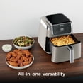 thumbnail image 6 of Ninja Air Fryer Pro XL 6.5-Qt, 4-in-1, Air Crisp Technology, Nonstick Crisper Plate, AF180WMSD Stone, 6 of 9