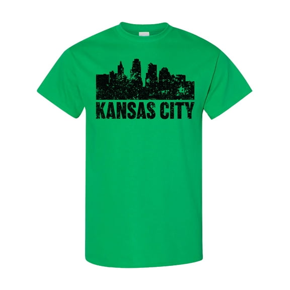 Inktastic Kansas City Skyline Grunge T-Shirt