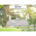 thumbnail image 4 of Family Safe Cordless Portable Foldable Cat Window Perch Hammock with Metal Frame, Strong Suction Cups, and 2 Fabric Covers for Indoor Cats - Multiple Sizes!, 4 of 8