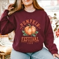 thumbnail image 2 of Pumpkin Festival Gourd Vibes - Women's Graphic Sweatshirt, 2 of 14