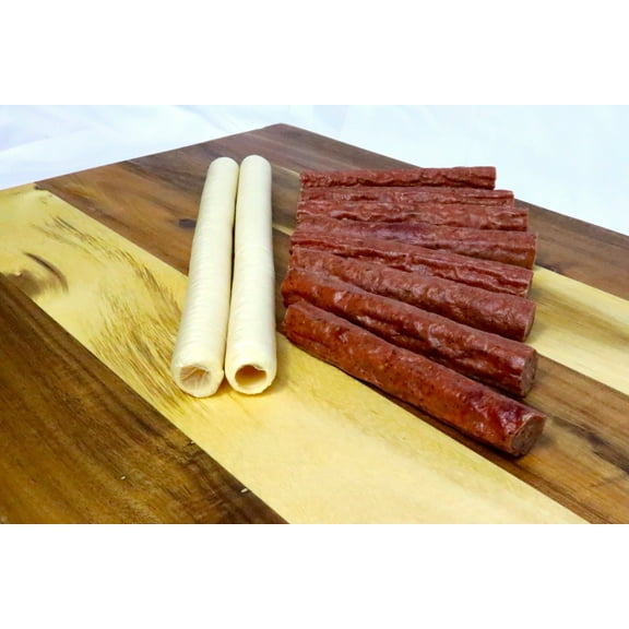 Collagen Casings for Snack Sticks - 19 mm x 46 ft. Smoke color - 2 sticks for 16-18 lbs of meat