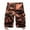 Watermelon Red, variant on Mens Cargo Shorts Multi Pockets Plaid Soft Waist Summer Casual Loose Cargo Shorts for Men