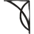 thumbnail image 4 of Ekena Millwork 2"W x 7 1/2"D x 10"H Miller Wrought Iron Bracket, (Triple center brace), Antiqued Silver, 4 of 9