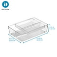 thumbnail image 4 of iDesign 2-Piece Kitchen Drawer Organizer for Utensils and Tools, Clear, 4 of 6