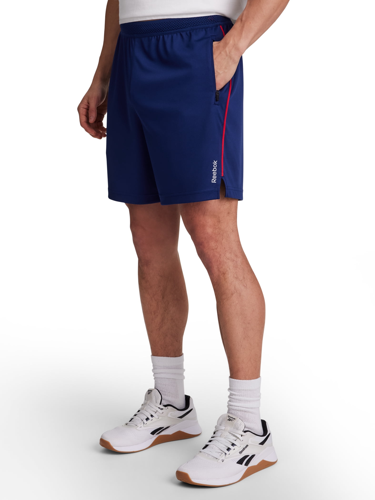 Reebok Men's and Big Men's Defender Knit Short, 7" Inseam, Sizes XS-5XL