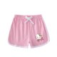 thumbnail image 3 of Traje deportivo informal de Hello Kitty, novedad de verano, pantalones calientes de dibujos animados para niñas, traje superior cómodo de algodón de dos piezas de manga corta para bebé, 3 of 5