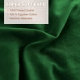 thumbnail image 7 of 1 Piece Luxury 5 Inch Two Layer Ruffle Comforter 550 GSM All Season (Twin/Twin XL Size) Premium Super Soft - 800 TC, 100% Egyptian Cotton- Solid Green Colour, 7 of 7