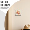 thumbnail image 4 of Double Toggle Switch Cover/Pioneer Floral Two Gang Light Switch Wall Plate,Size 2-Gang 4.5" x 4.6”, Polycarbonate Thermoplastic,Home Decor for Kitchen Living Room Bedroom Decorate, 4 of 6