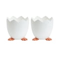 thumbnail image 2 of Beautynvta 2 Pcs Easter Broken Eggshell Vase, Desktop Storage Organizer, Makeup Brush Holder, Easter Eggs Storage Basket for Dining Table Party Decorations, 2 of 8
