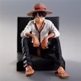 thumbnail image 1 of One Piece Photo-Style Sofa Luffy Modèle Fait Main Personnage de Bande Dessinée Jouet Statue d'Action Anime 4.73 Pouces, 1 of 7